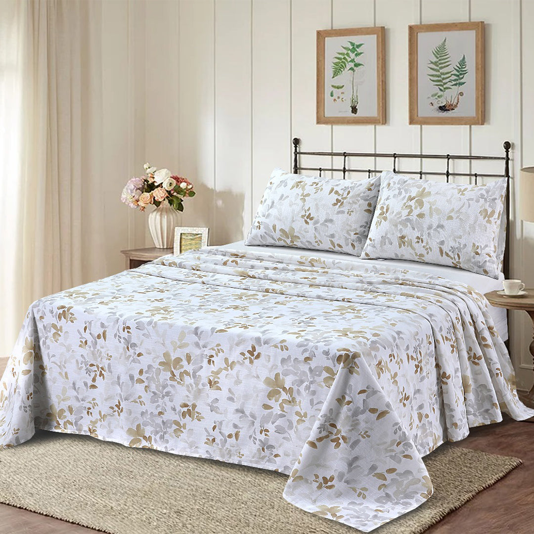 4 PCS Bed Sheet King  BSK-24-DK-10001
