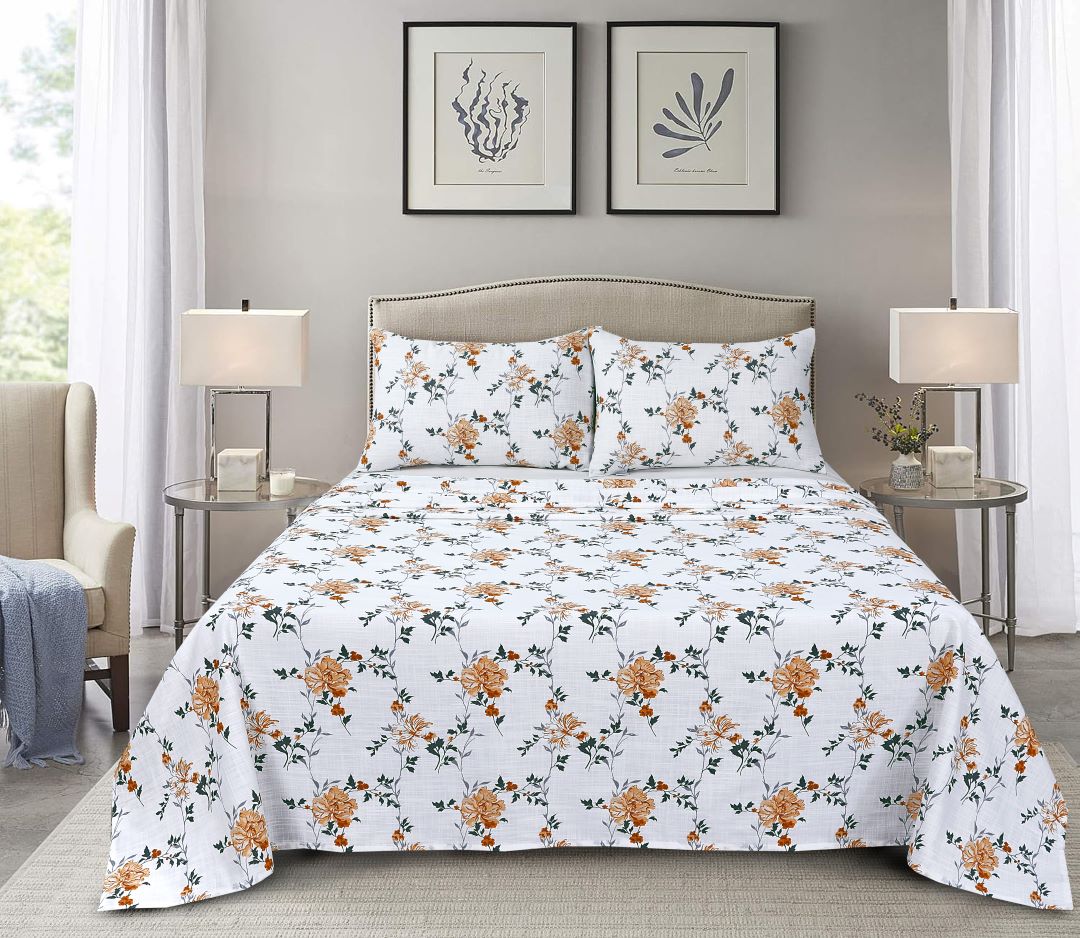 3 Piece Bed Sheet Set - BSK-24-DK-10009
