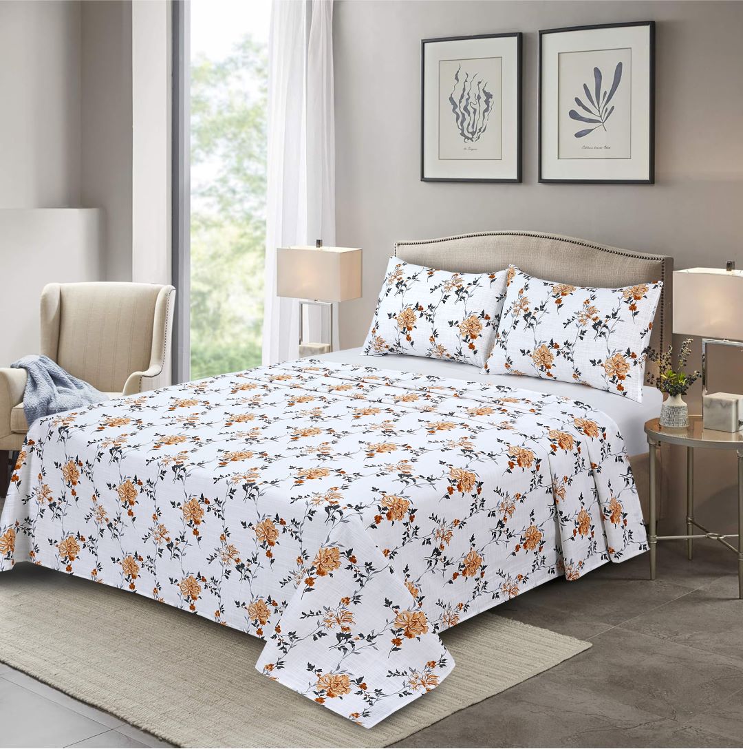 3 Piece Bed Sheet Set - BSK-24-DK-10009